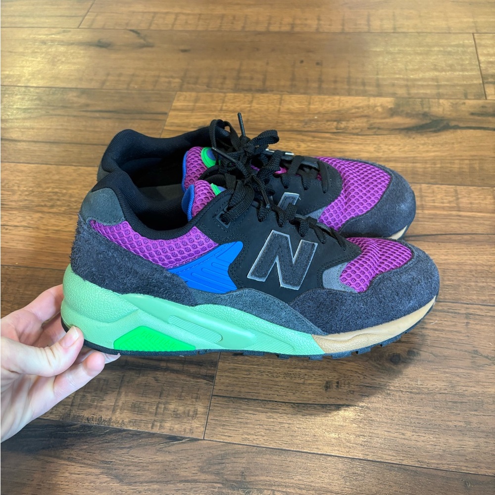 New Balance 580 Phantom Shoes Mens 8 Running Shoes Black/Purple MT580HSC
